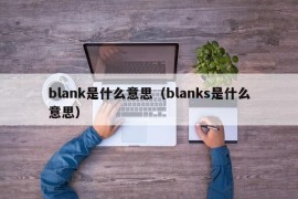 blank是什么意思（blanks是什么意思）