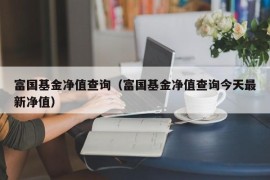 富国基金净值查询（富国基金净值查询今天最新净值）